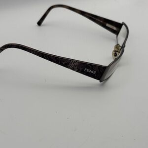 Fendi Dark Brown Patterned Women's Eyeglass Frames